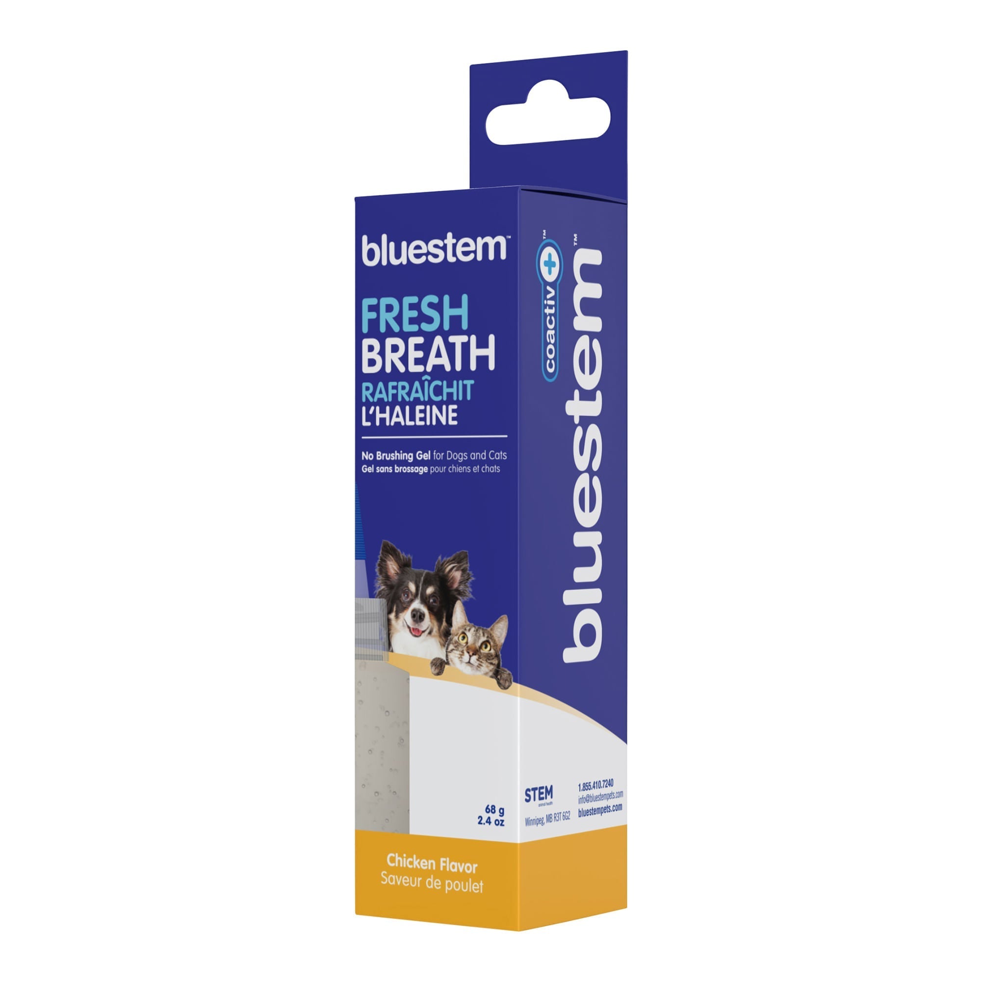 Bluestem No-Brush Dental Gel for Dogs & Cats — Coactiv+ Formula