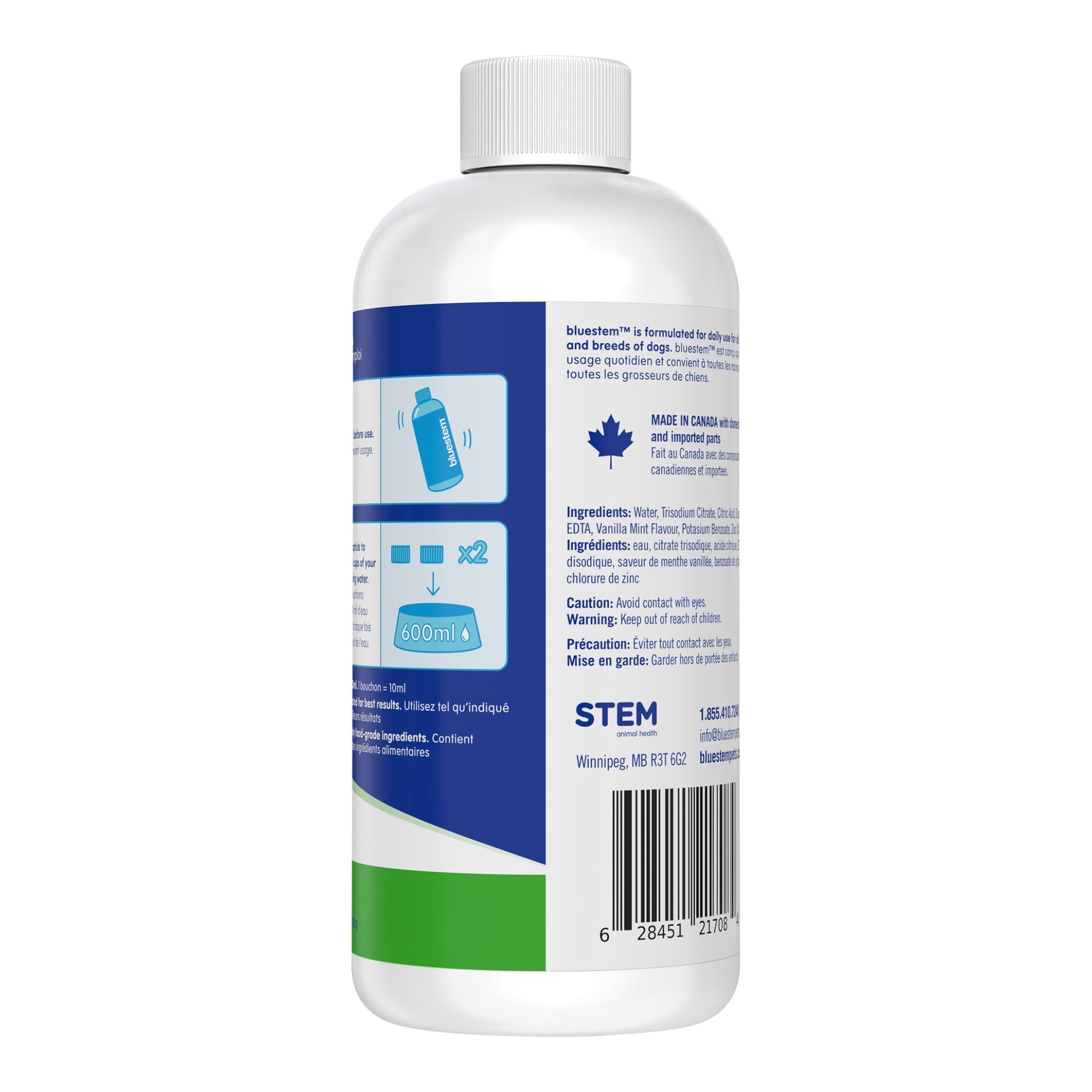 Bluestem Oral Care Water Additive for Dogs — Vanilla-Mint, 17 fl oz