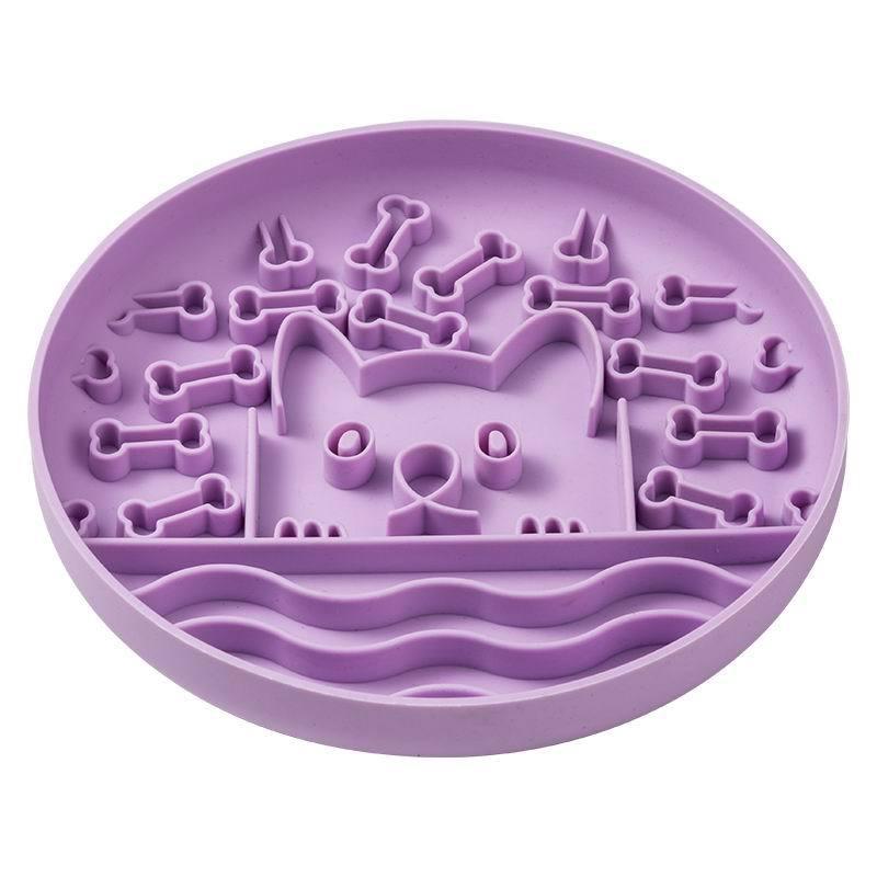 Silicone Slow Feeder Lick Mat – Suction Cup Non-Slip Enrichment Mat | Milou & Lumi