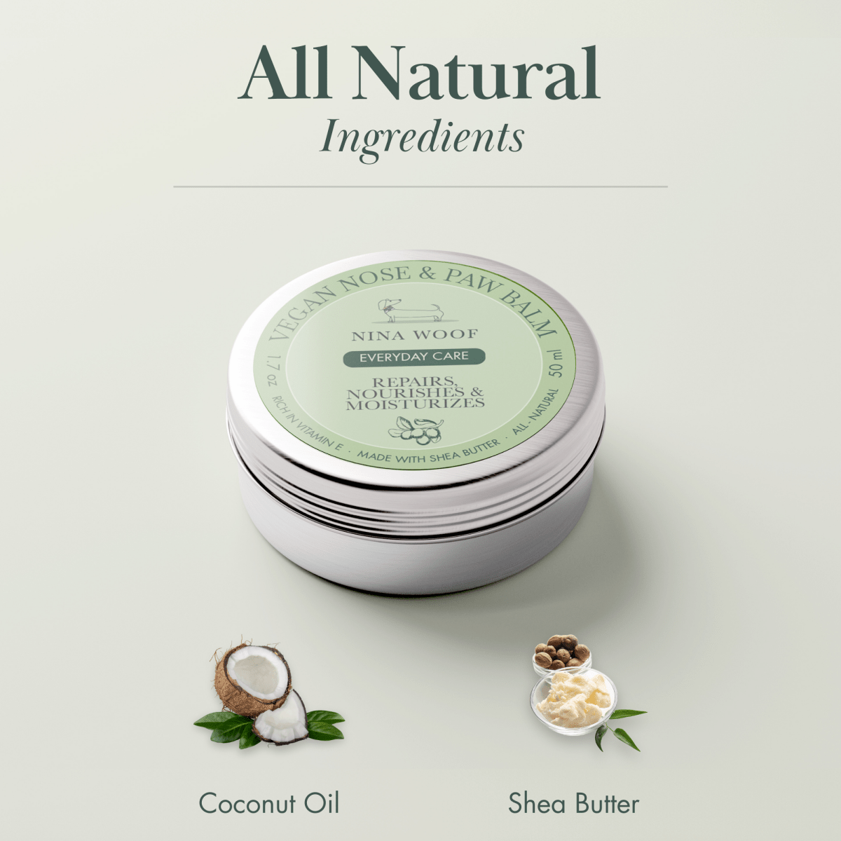 Dog Vegan Nose & Paw Balm | Nina Woof