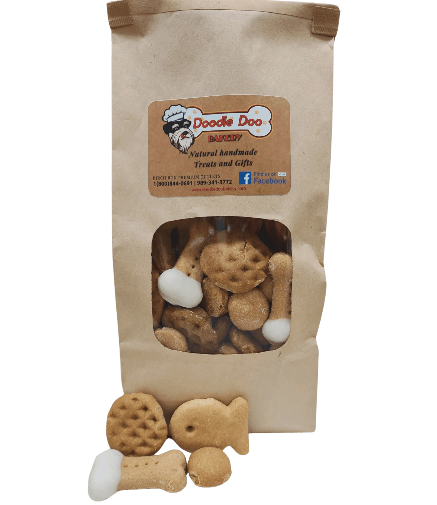 Party Bag Treat Blend | 1lb Homemade Dog Treats | Doodle Doo Bakery