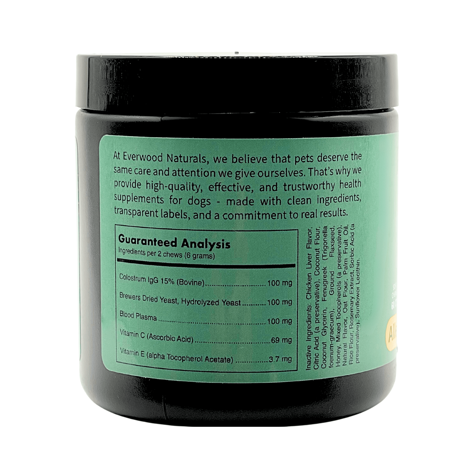 Advanced Vet Strength Allergy & Immunity Dog Supplement Chews | Everwood Naturals