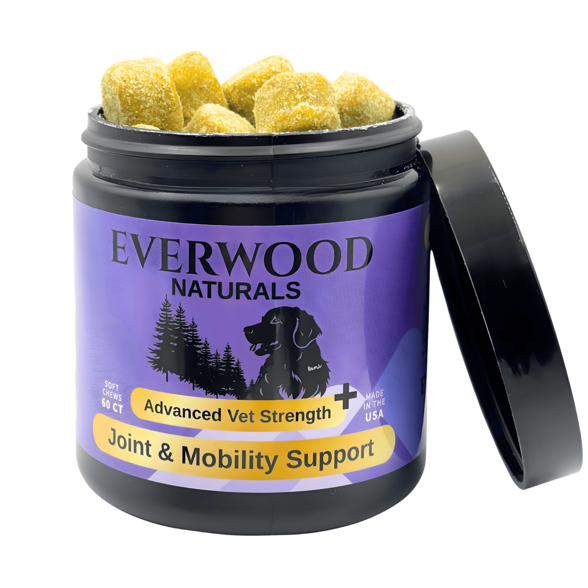 Advanced Vet Strength Joint & Mobility Dog Supplement Chews | Everwood Naturals