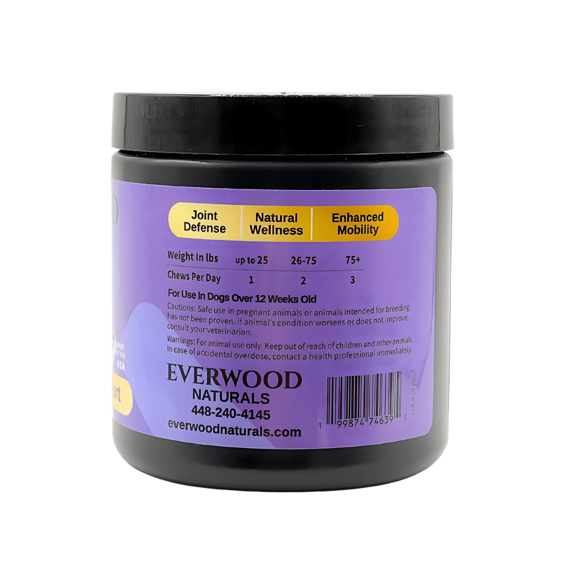 Advanced Vet Strength Joint & Mobility Dog Supplement Chews | Everwood Naturals