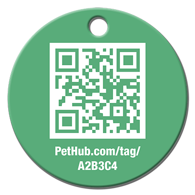 PetHub QR Pet ID Tag – Classic Aluminum – Digital Pet ID Tag | Doggo Dream Shop