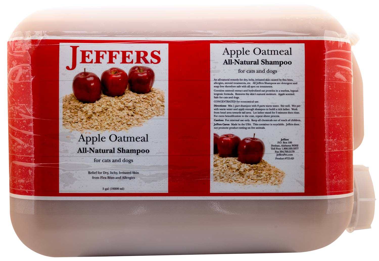 Apple Oatmeal Hypoallergenic Dry Skin Shampoo for Dogs & Cats