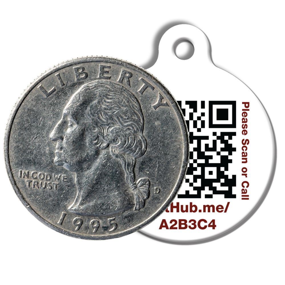 PetHub QR Pet ID Tag – Classic Aluminum – Digital Pet ID Tag | Doggo Dream Shop