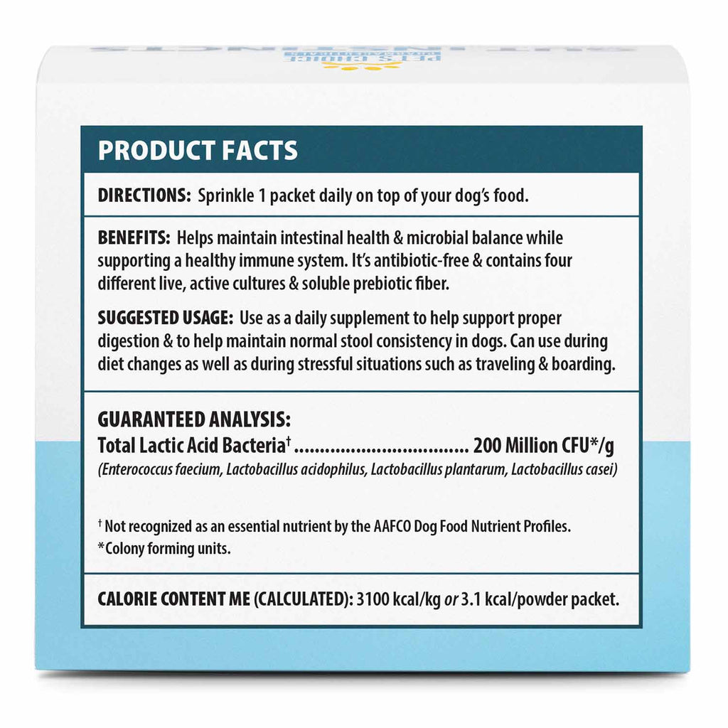 Pet's Choice Gut Instincts Probiotic Powder Packets for Dogs – 4-Strain Daily Digestive & Immune Support, 30 ct