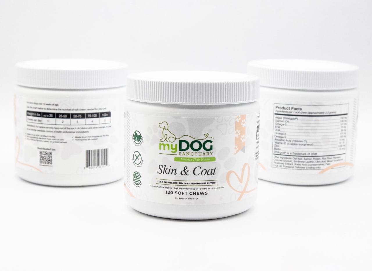 Radiant Refuge Skin & Coat Chews – Dog Supplements | Doggo Dream Shop