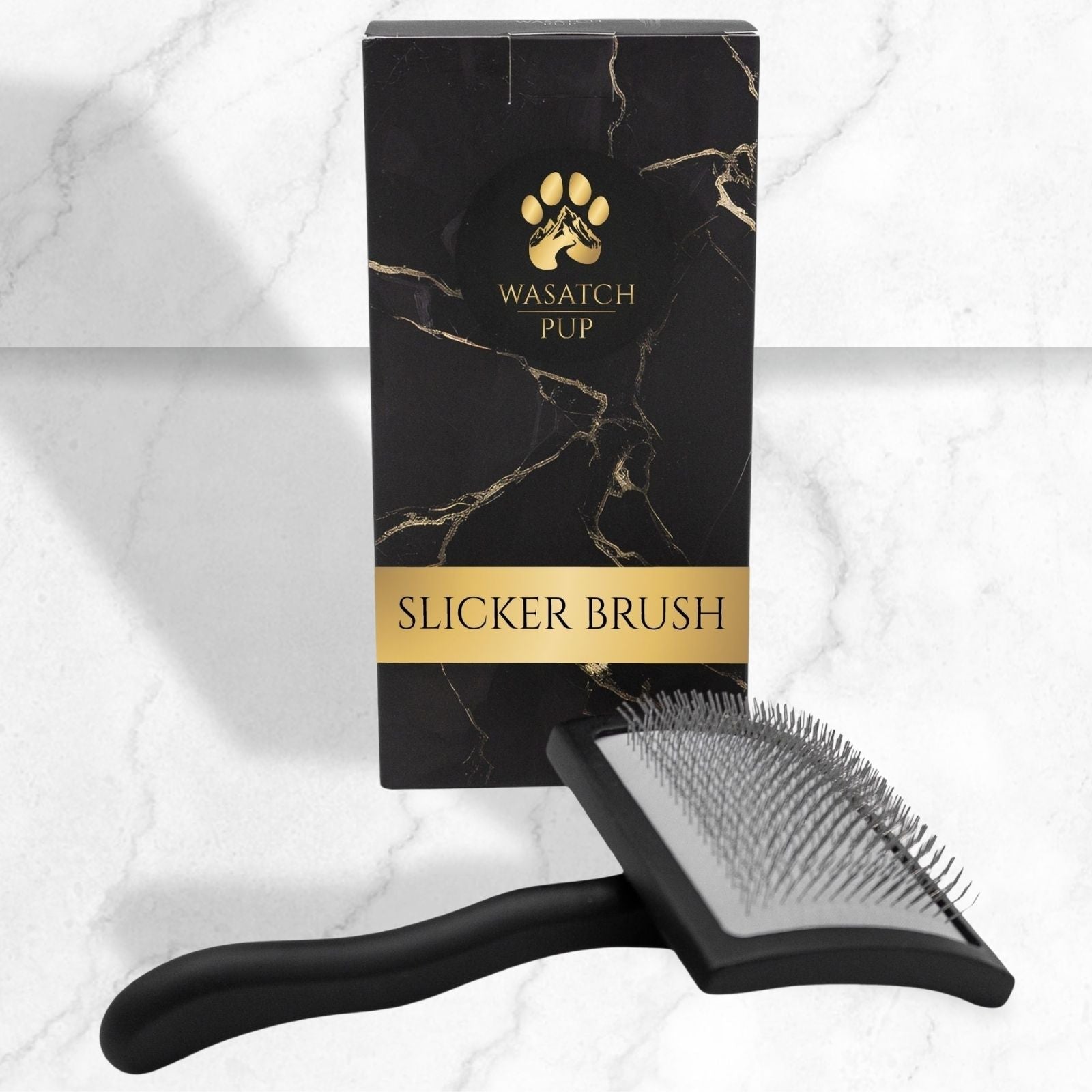 Dog Slicker Brush – Comfort Glide Pins for All Coat Types | Wasatch Pup