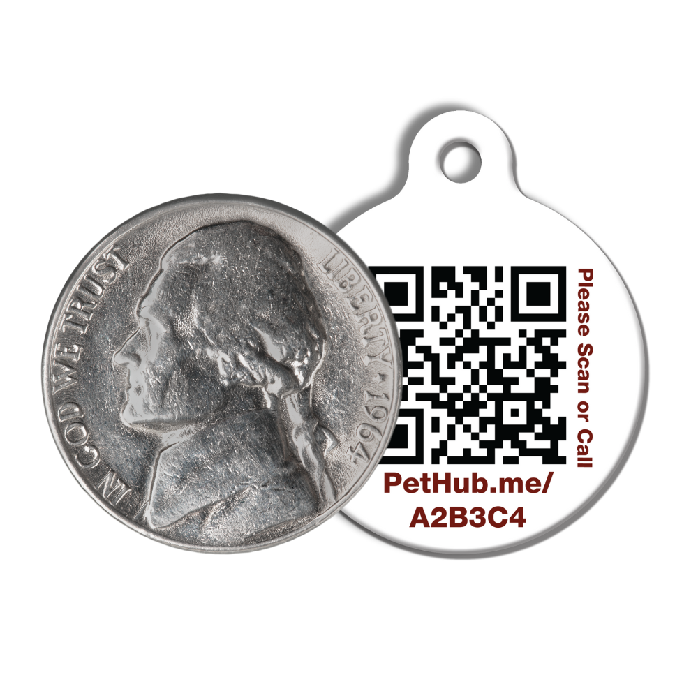 PetHub QR Pet ID Tag – Classic Aluminum – Digital Pet ID Tag | Doggo Dream Shop