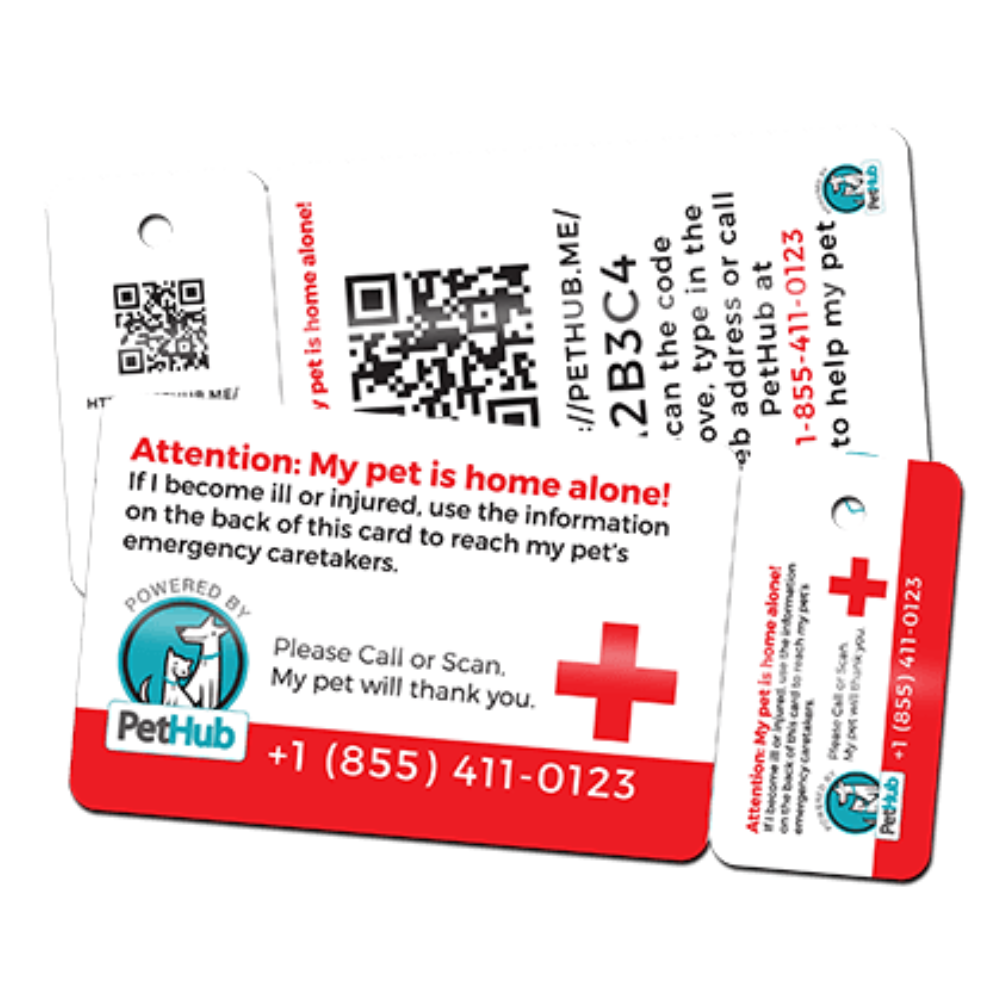 PetHub QR Pet ID Wallet & Keychain Card – Emergency Backup – Pet ID Accessory | Doggo Dream Shop