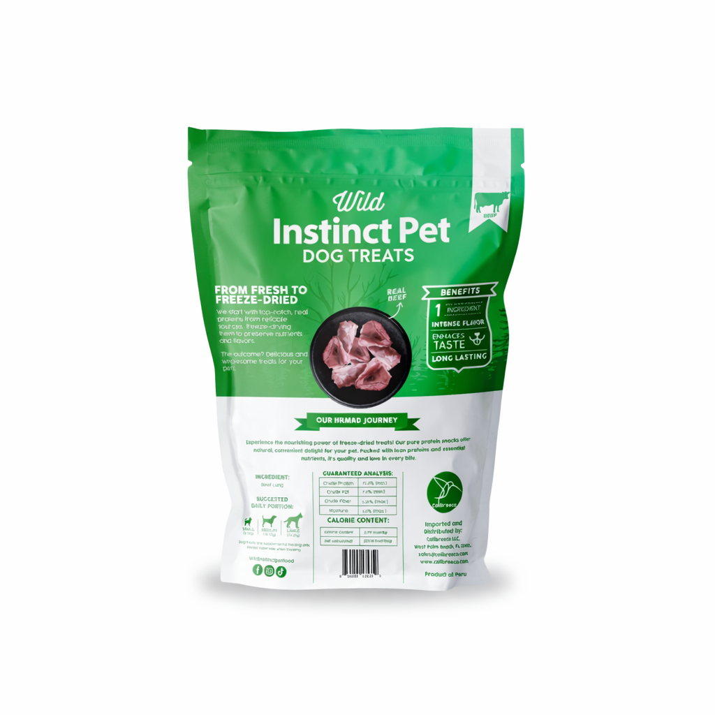 Freeze-Dried Beef Lung Dog Treats | Wild Instinct Pet