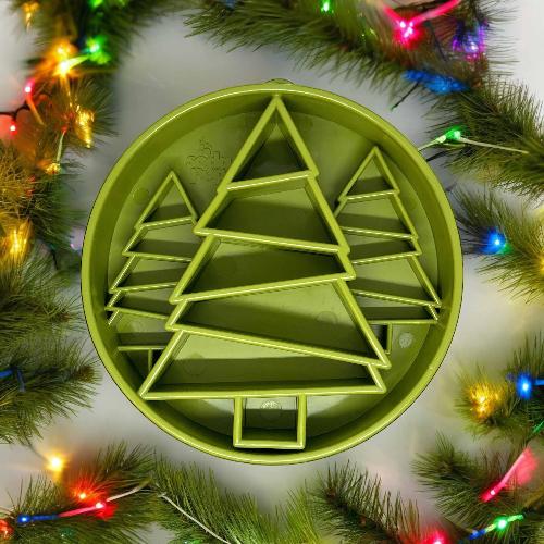 Pine Tree Christmas eBowl Deep Slow Feeder Dog Bowl | USA Made